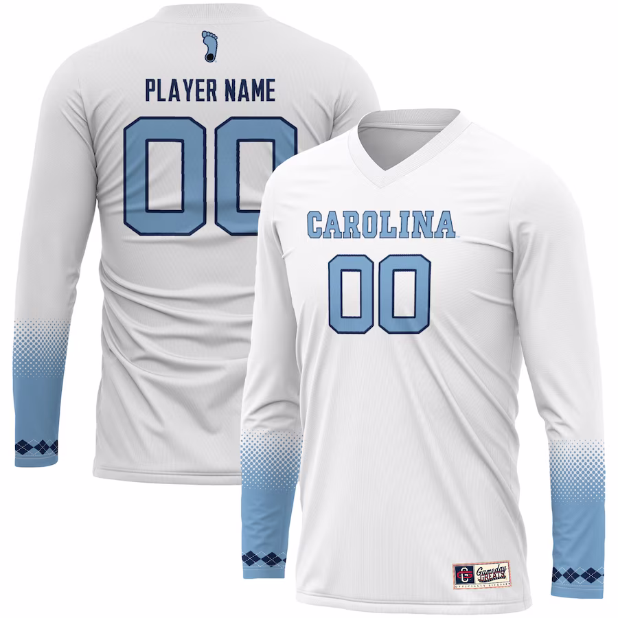 North Carolina Tar Heels GameDay Greats Youth Pick-A-Player NIL Women's Volleyball Jersey - White - U-jersey