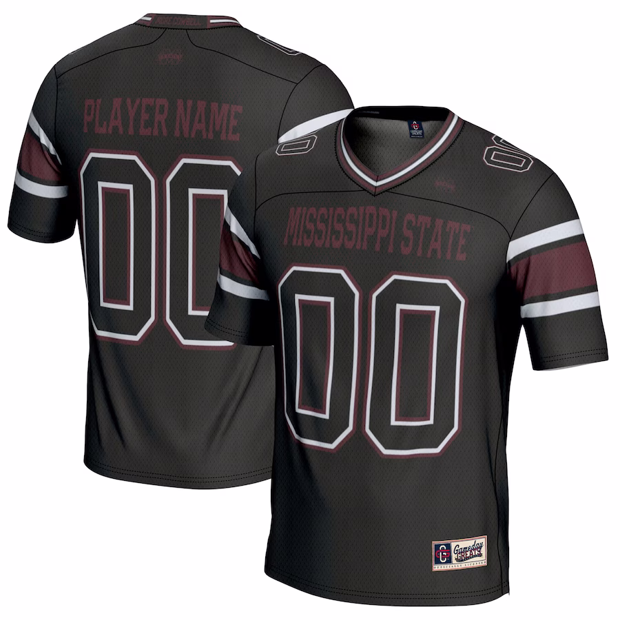 Mississippi State Bulldogs GameDay Greats NIL Pick-A-Player Football Jersey - Black - U-jersey