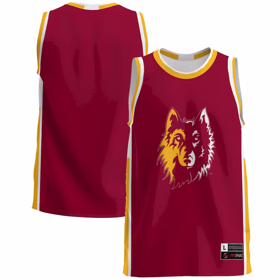 Northern State University Wolves GameDay Greats  Lightweight Basketball Jersey - Maroon - U-jersey