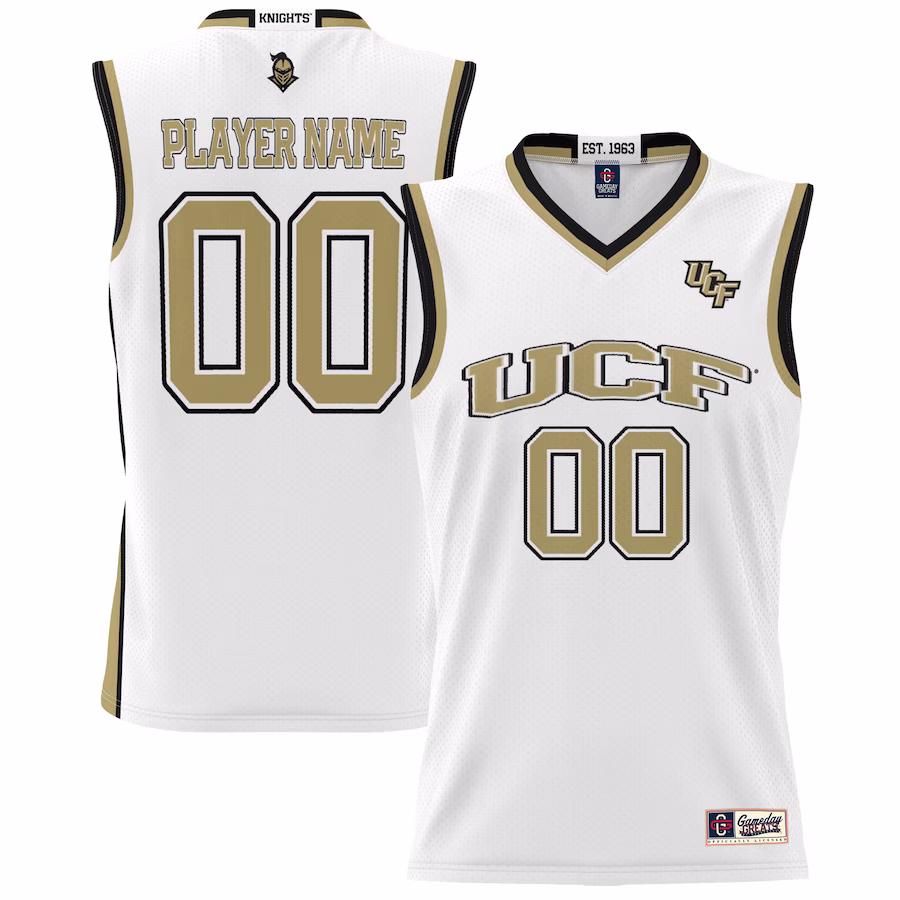 UCF Knights GameDay Greats Youth NIL Pick-A-Player Lightweight Women's Basketball Jersey - White - U-jersey