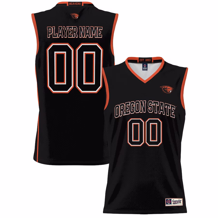 Oregon State Beavers GameDay Greats Unisex NIL Pick-A-Player Lightweight Basketball Jersey - Black - U-jersey