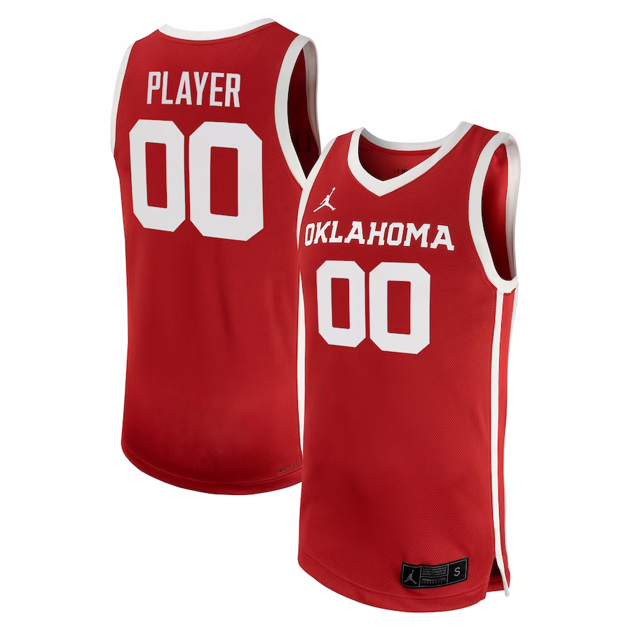 Oklahoma Sooners Jordan Brand Unisex NIL Pick-A-Player Women's Basketball Jersey - Crimson - U-jersey