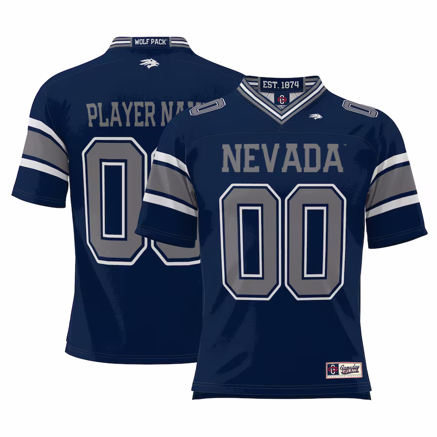Nevada Wolf Pack GameDay Greats Youth NIL Pick-A-Player Football Jersey - Navy - U-jersey