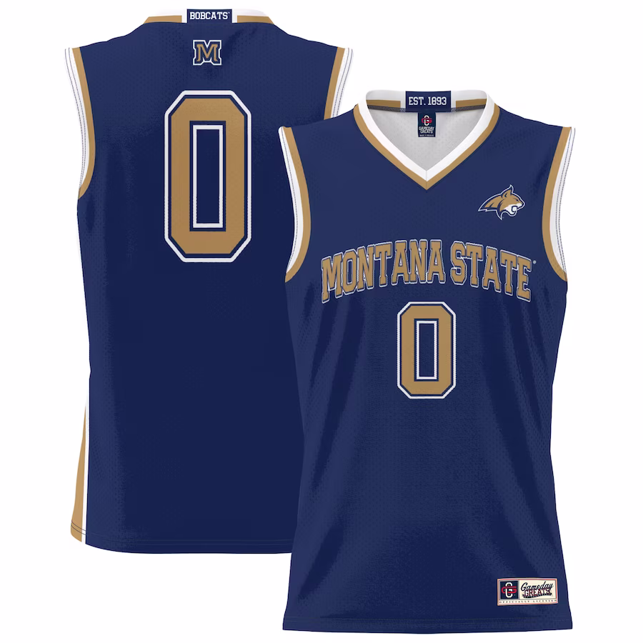 #0 Montana State Bobcats GameDay Greats Youth Lightweight Basketball Jersey - Navy - U-jersey