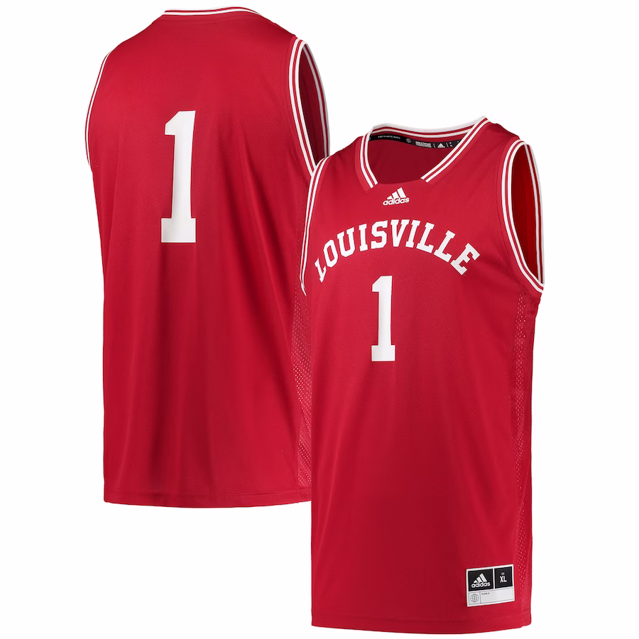 #1 Louisville Cardinals adidas Reverse Retro Jersey - Red - U-jersey