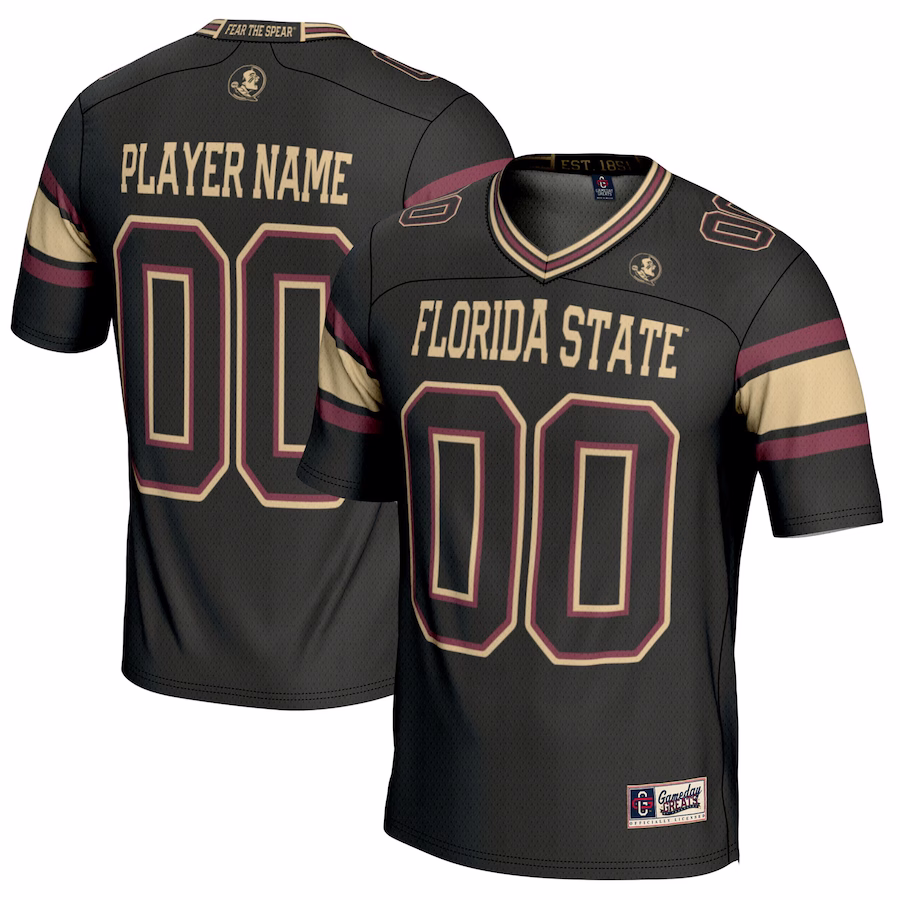 Florida State Seminoles GameDay Greats Youth NIL Pick-A-Player Football Jersey - Black - U-jersey