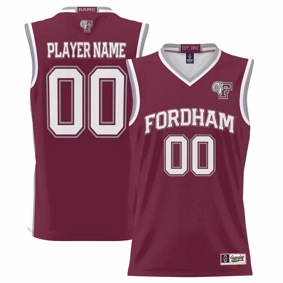 Fordham Rams GameDay Greats Youth NIL Pick-A-Player Lightweight Basketball Jersey - Maroon - U-jersey
