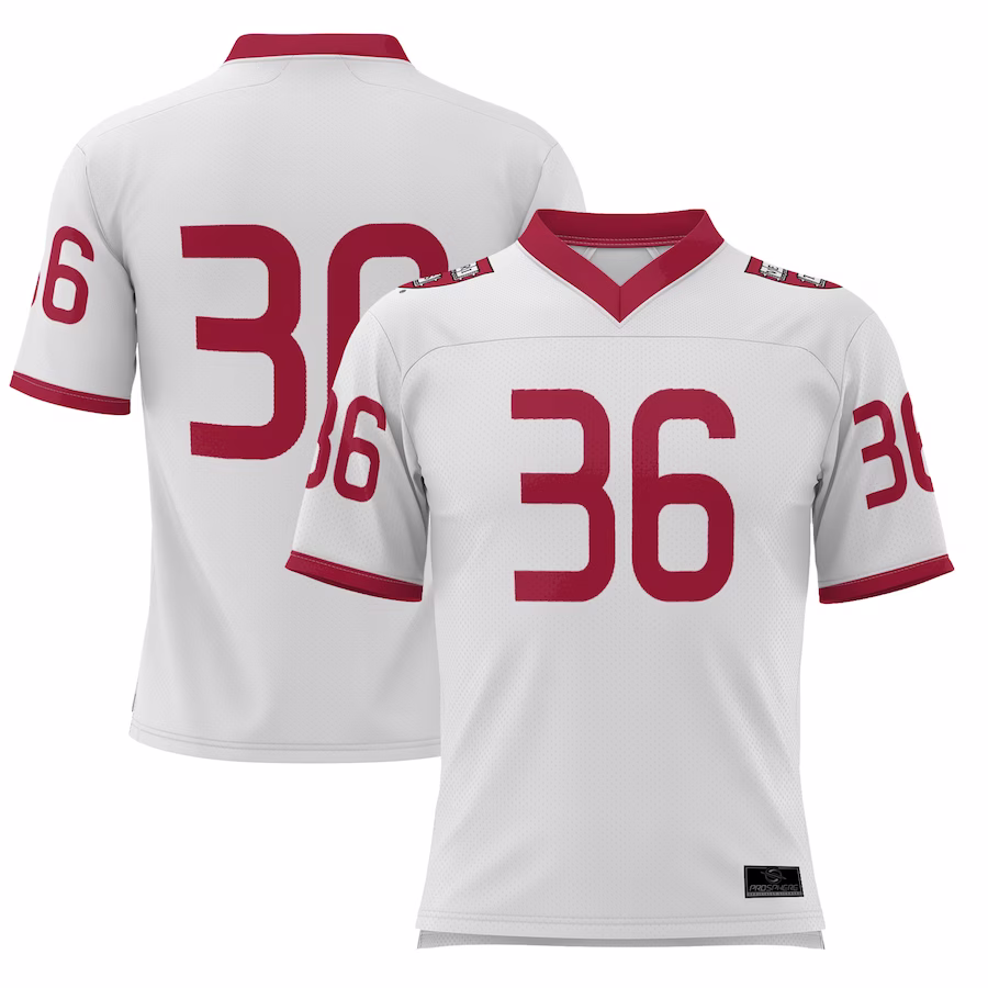 #36 Harvard Crimson GameDay Greats Youth Football Jersey - White - U-jersey
