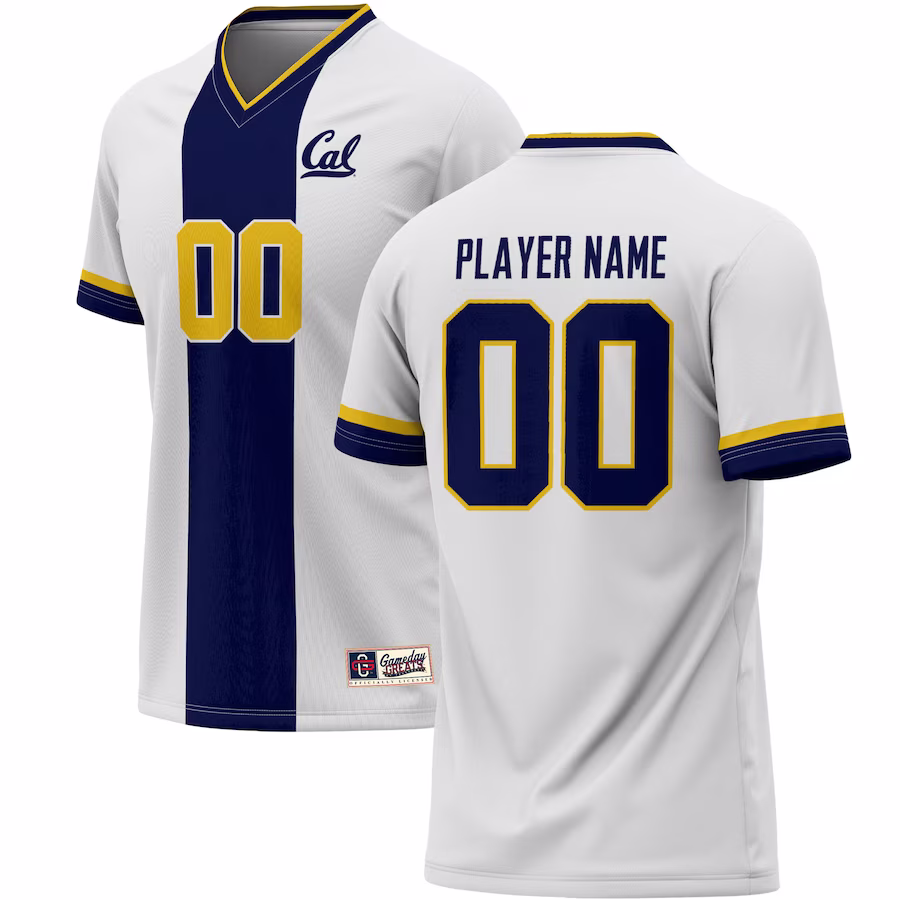 Cal Bears GameDay Greats NIL Pick-A-Player Lightweight Soccer Jersey - White - U-jersey