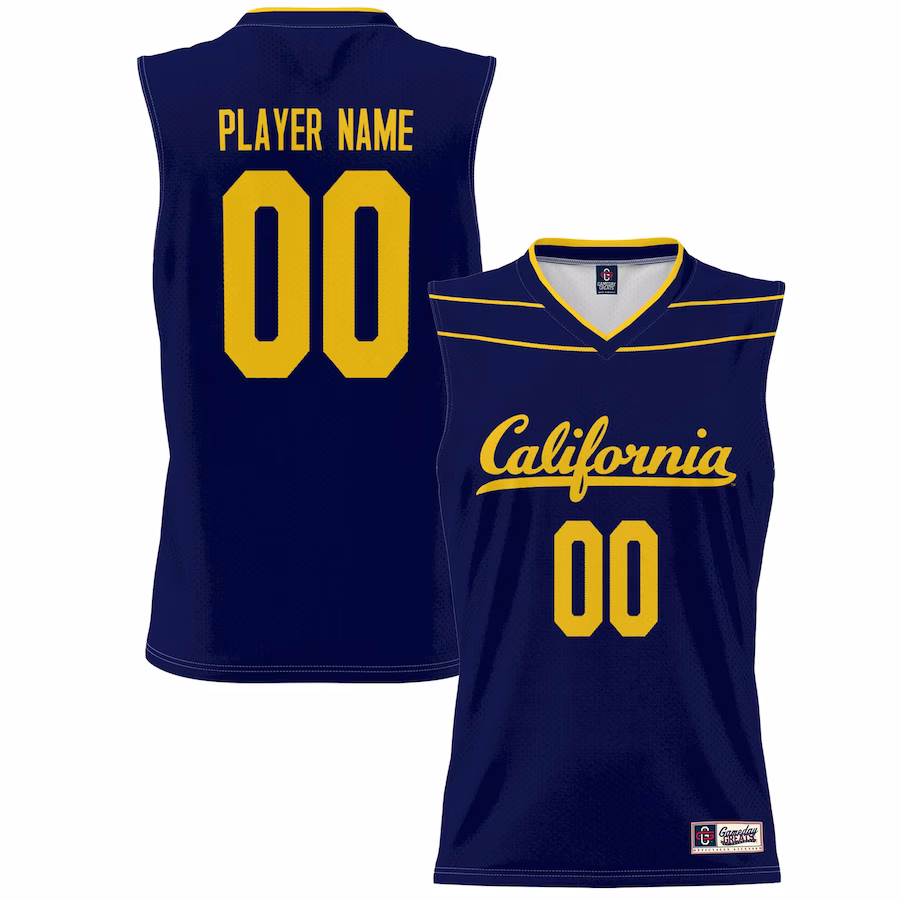 Cal Bears GameDay Greats Youth NIL Pick-A-Player Lightweight Basketball Jersey - Navy - U-jersey