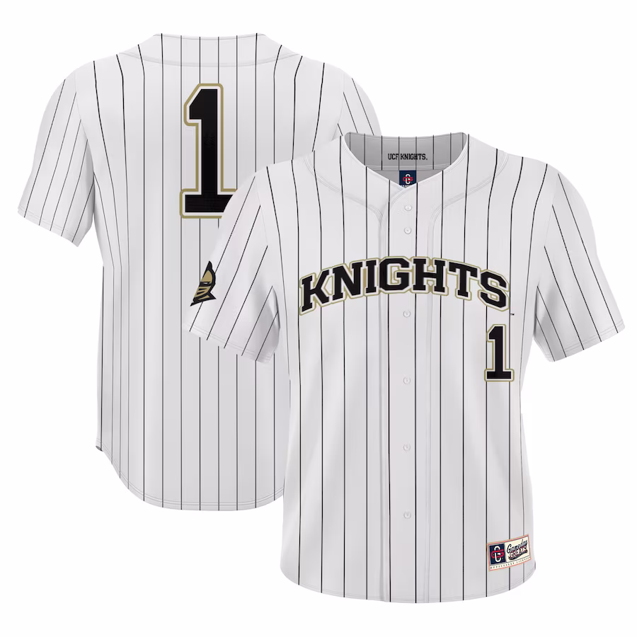 #1 UCF Knights GameDay Greats Youth Lightweight Baseball Jersey - White - U-jersey