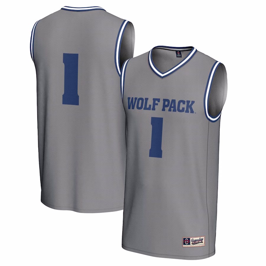 #1 Nevada Wolf Pack GameDay Greats Youth  Lightweight Basketball Fashion Jersey - Gray - U-jersey