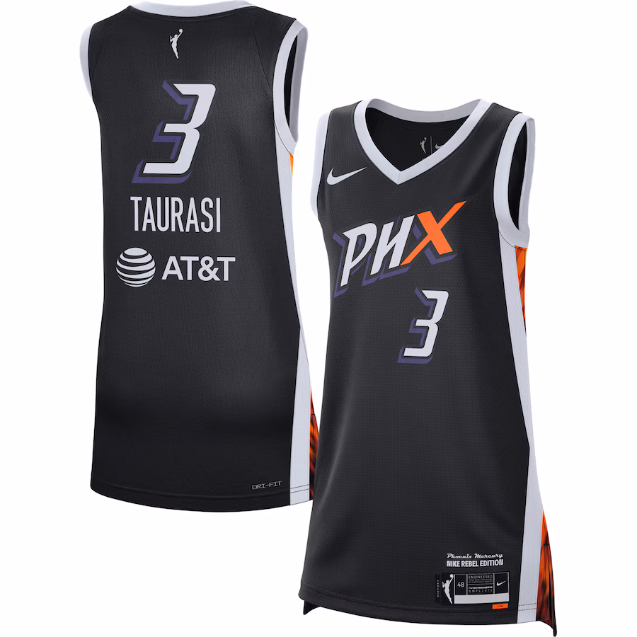 Women's Phoenix Mercury Diana Taurasi Nike Black 2021 Rebel Edition Victory Player Jersey - U-jersey