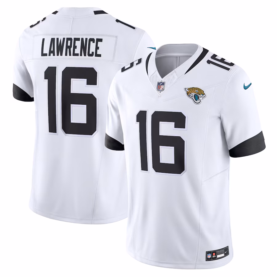 Men's Jacksonville Jaguars Trevor Lawrence Nike White Vapor F.U.S.E. Limited Jersey - U-jersey