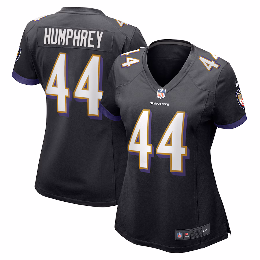 Women's Baltimore Ravens Marlon Humphrey Nike Black Game Jersey - U-jersey