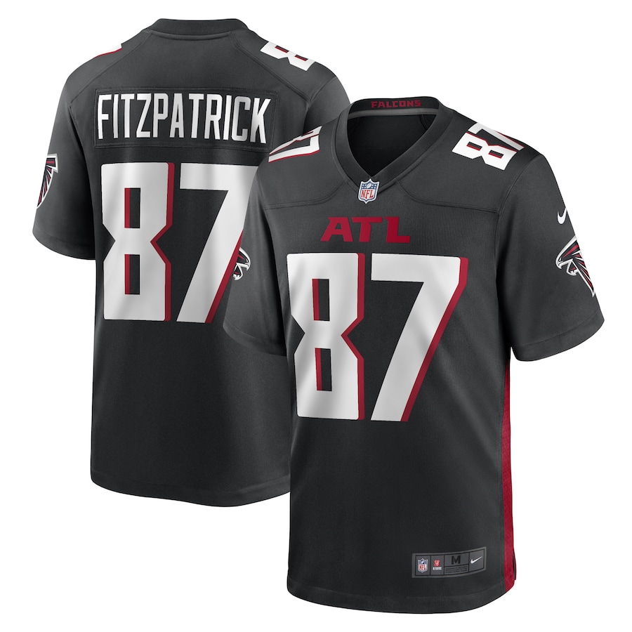Men's John FitzPatrick Atlanta Falcons Nike Black Game Player Jersey - U-jersey