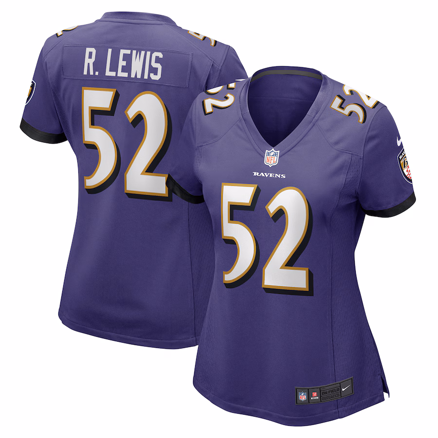 Women's Baltimore Ravens Ray Lewis Nike Purple Game Jersey - U-jersey