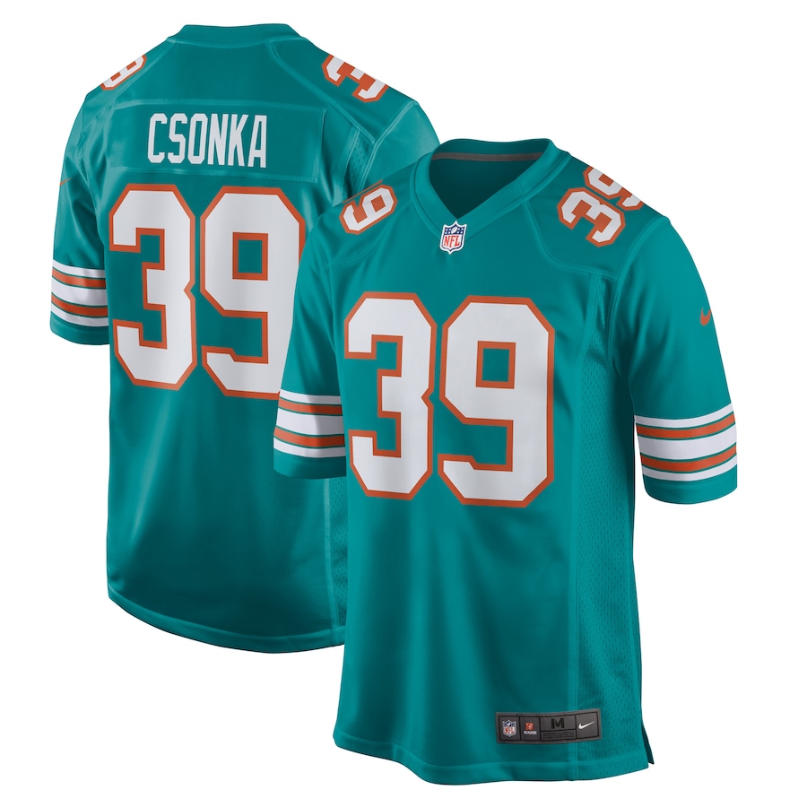 Men's Miami Dolphins Larry Csonka Nike Aqua Retired Player Jersey - U-jersey