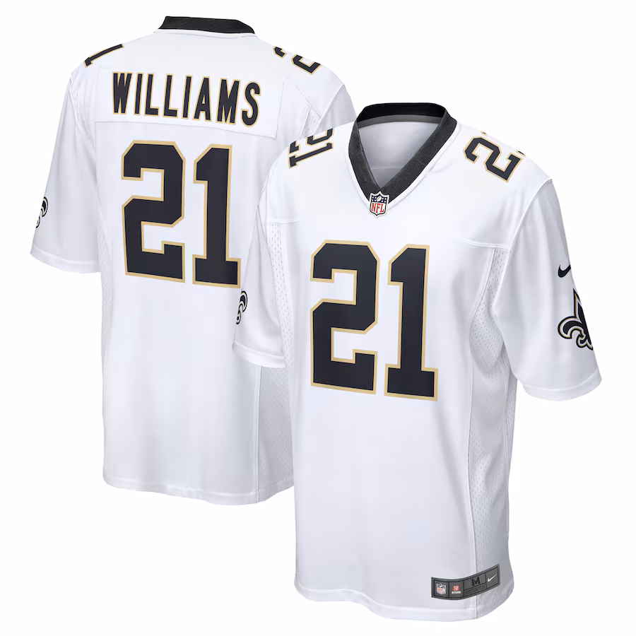 Men's New Orleans Saints Jamaal Williams Nike  White Team Game Jersey - U-jersey
