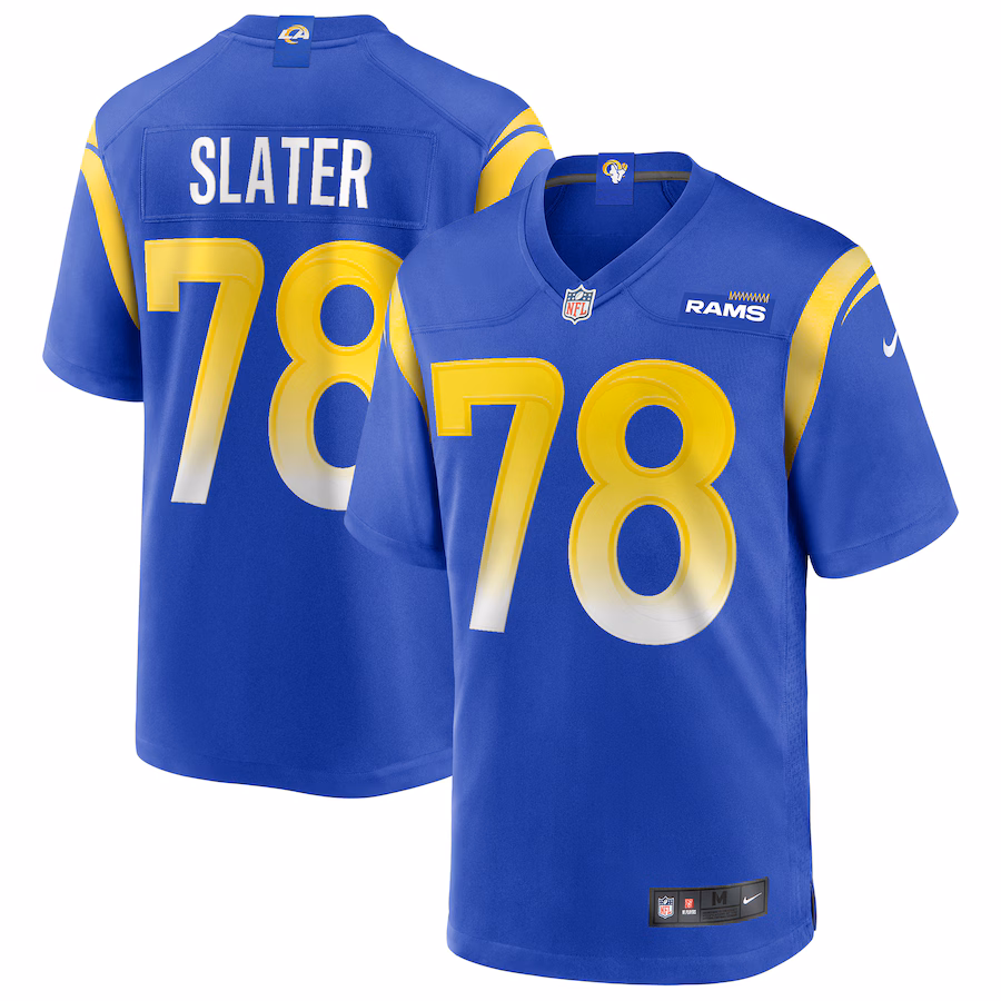 Men's Los Angeles Rams Jackie Slater Nike Royal Game Retired Player Jersey - U-jersey