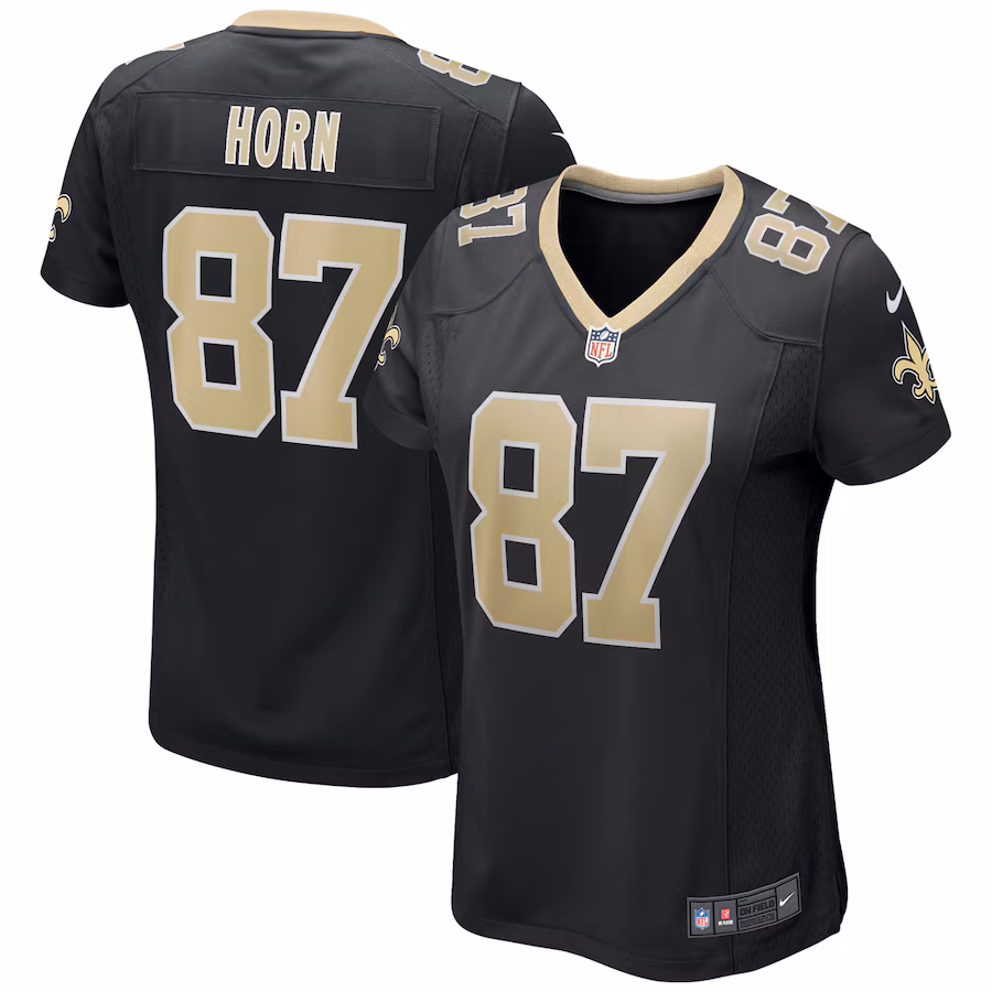 Women's New Orleans Saints Joe Horn Nike Black Game Retired Player Jersey - U-jersey