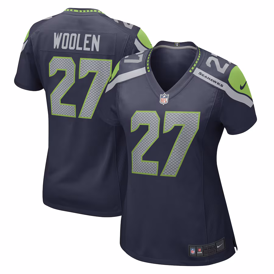 Women's Seattle Seahawks Tariq Woolen Nike College Navy Game Player Jersey - U-jersey