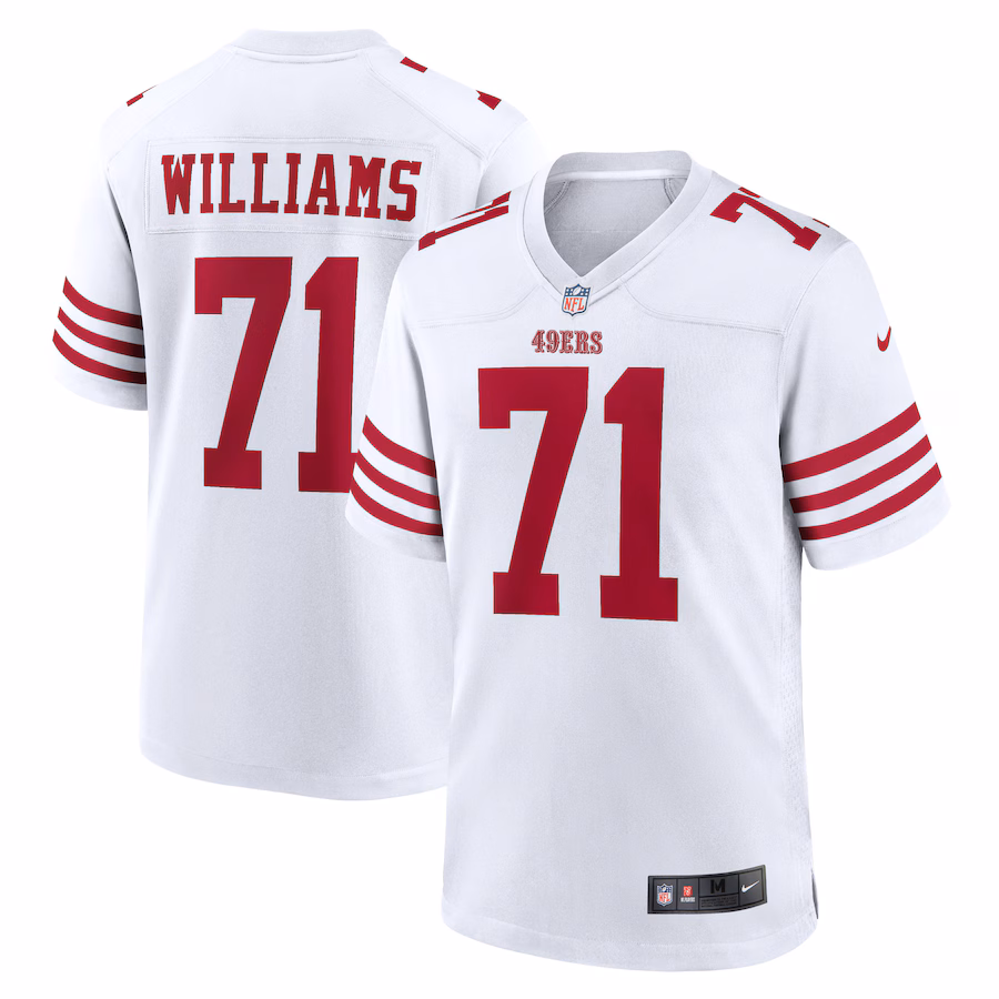 Men's San Francisco 49ers Trent Williams Nike White Player Game Jersey - U-jersey
