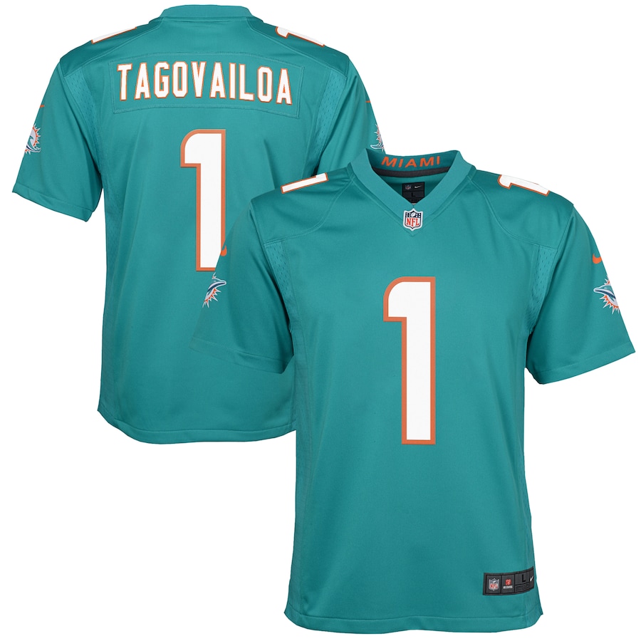 Youth Miami Dolphins Tua Tagovailoa Nike Aqua Game Jersey - U-jersey