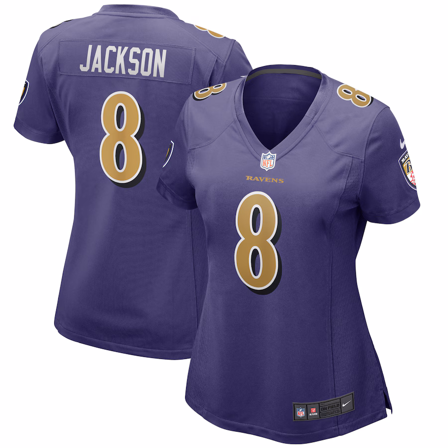 Women's Baltimore Ravens Lamar Jackson Nike Purple Alternate Game Player Jersey - U-jersey