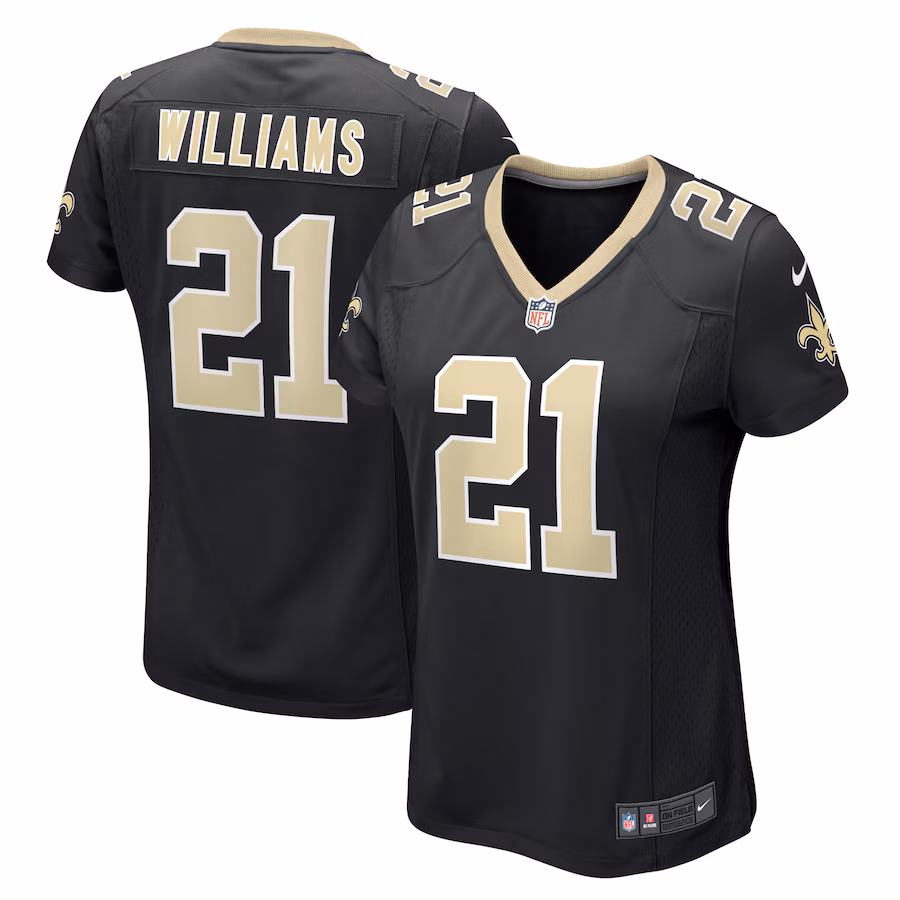 Women's New Orleans Saints Jamaal Williams Nike Black Player Jersey - U-jersey