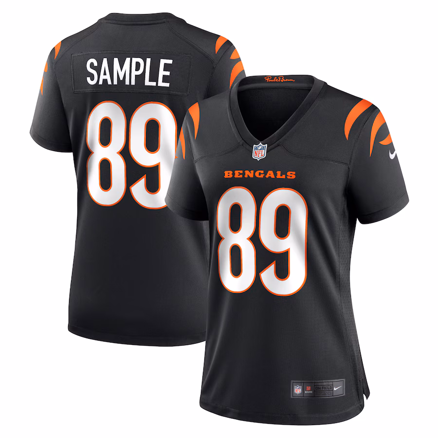 Women's Cincinnati Bengals Drew Sample Nike Black Game Jersey - U-jersey