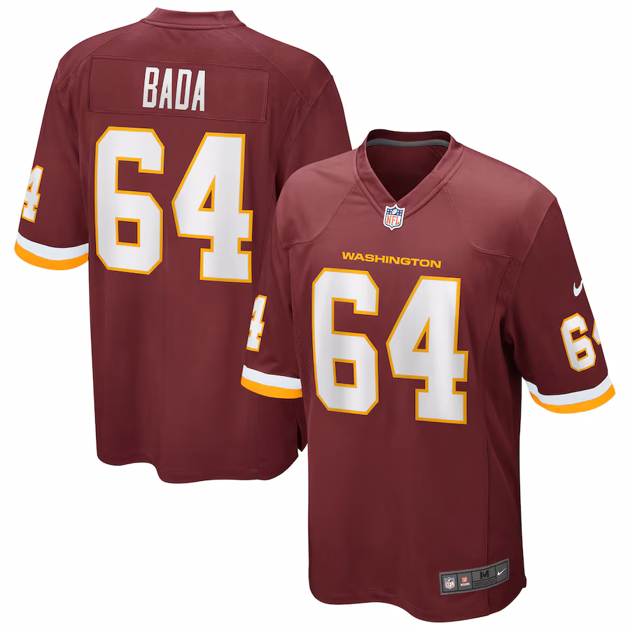 Men's Nike David Bada Washington Football Team Burgundy Game Player Jersey - U-jersey