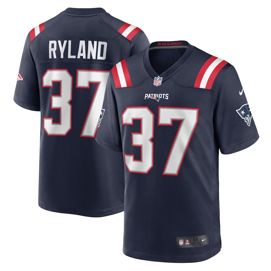 Men's New England Patriots Chad Ryland Nike  Navy Team Game Jersey - U-jersey