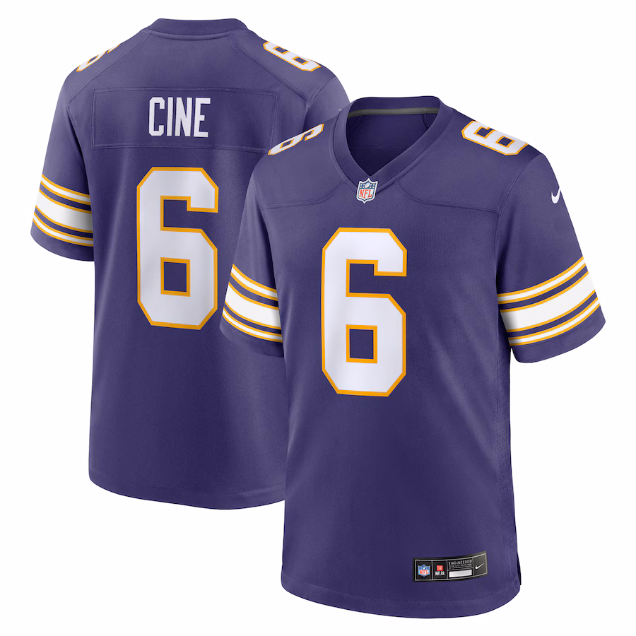 Men's Minnesota Vikings Lewis Cine Nike Purple Classic Player Game Jersey - U-jersey