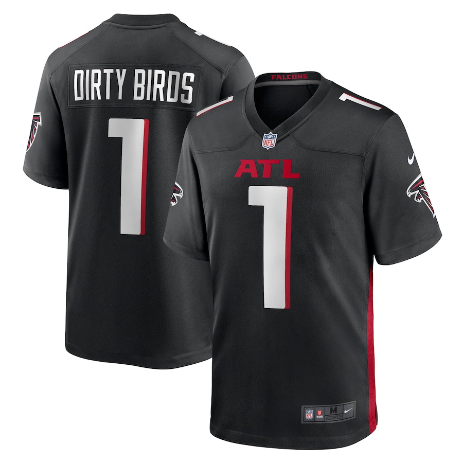 Men's Atlanta Falcons Dirty Birds Nike Black Game Jersey - U-jersey
