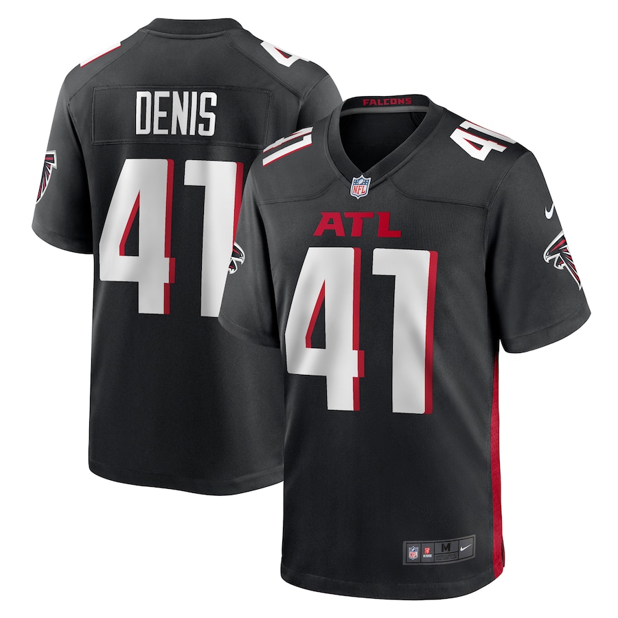 Men's Atlanta Falcons Lukas Denis Nike  Black  Game Jersey - U-jersey