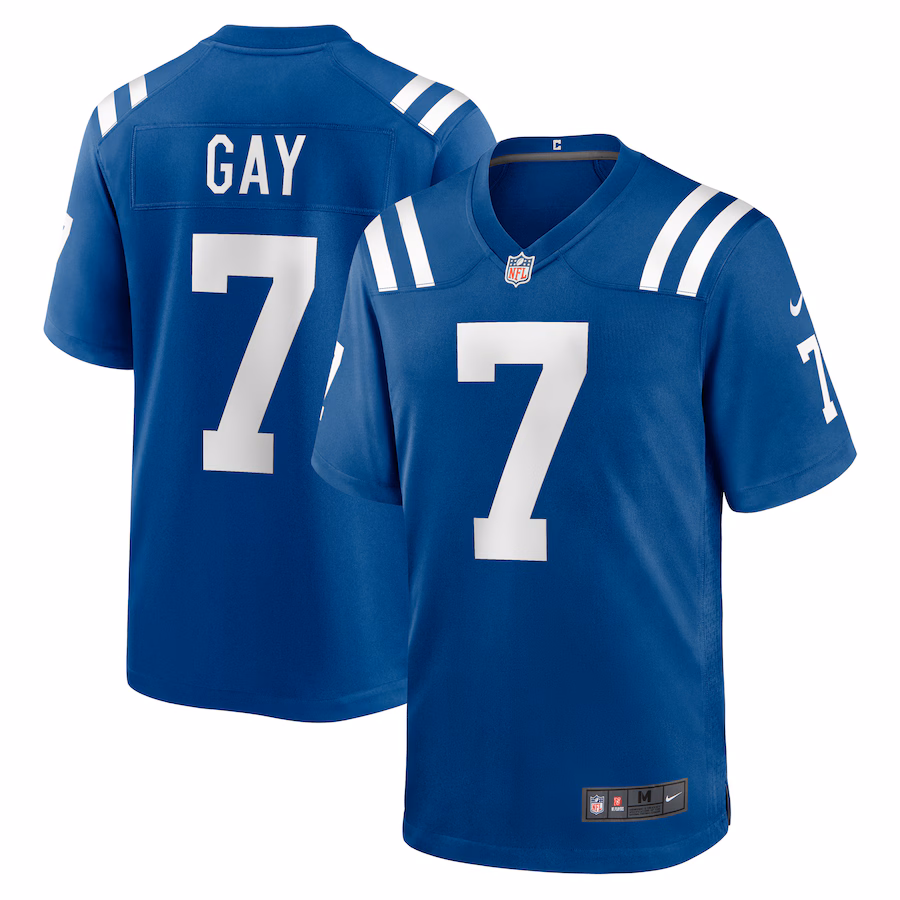 Men's Indianapolis Colts Matt Gay Nike Royal Team Game Jersey - U-jersey
