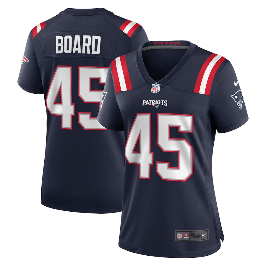 Women's New England Patriots Chris Board Nike Navy Game Player Jersey - U-jersey