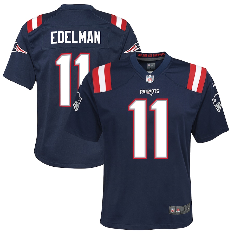 Youth New England Patriots Julian Edelman Nike Navy Game Jersey - U-jersey