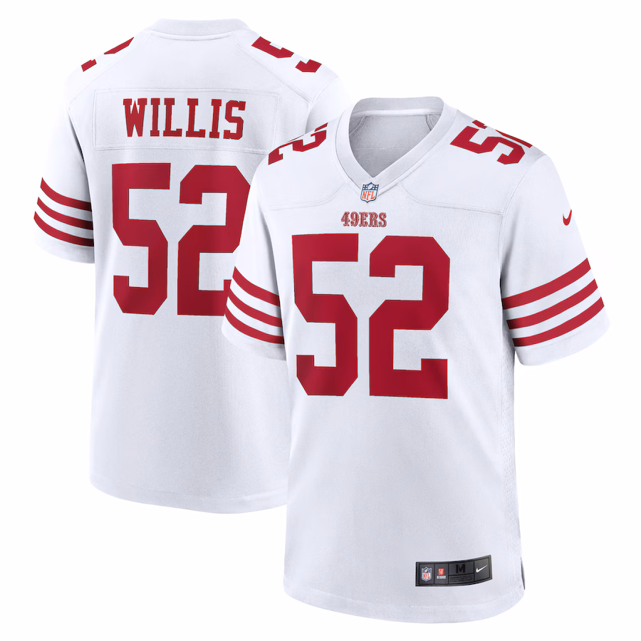 Men's San Francisco 49ers Patrick Willis Nike White Retired Player Game Jersey - U-jersey