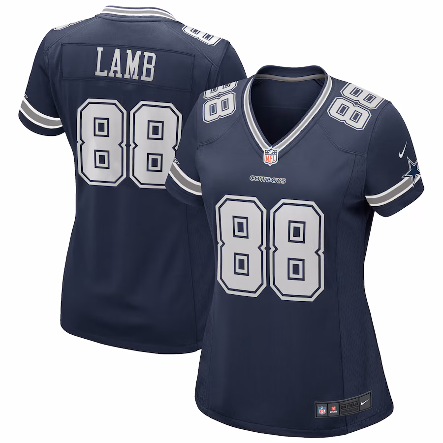 Women's Dallas Cowboys CeeDee Lamb Nike Navy Game Jersey - U-jersey