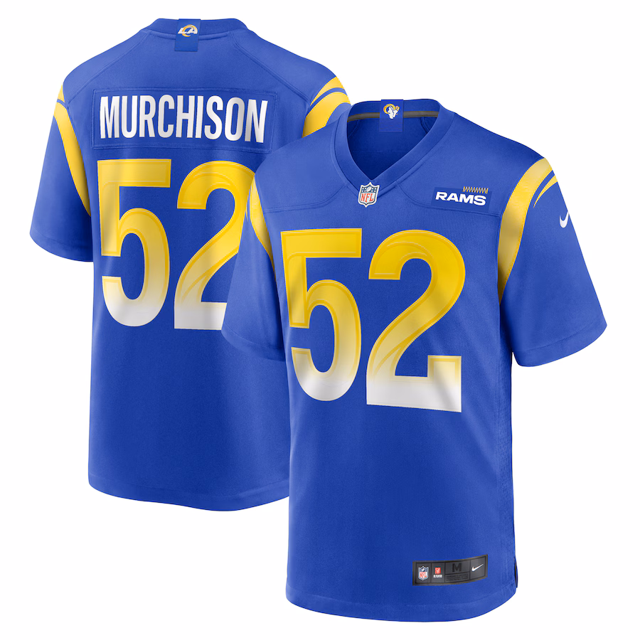 Men's Los Angeles Rams Larrell Murchison Nike  Royal Team Game Jersey - U-jersey