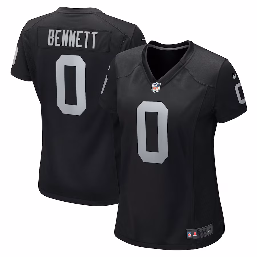 Women's Las Vegas Raiders Jakorian Bennett Nike  Black Team Game Jersey - U-jersey