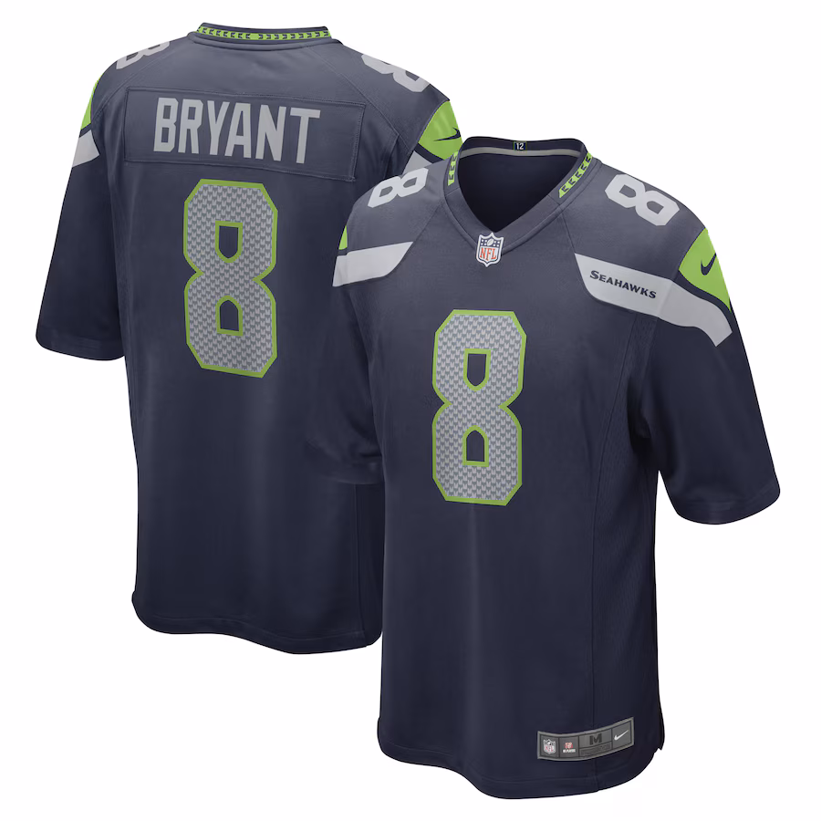 Men's Seattle Seahawks Coby Bryant Nike College Navy Game Player Jersey - U-jersey