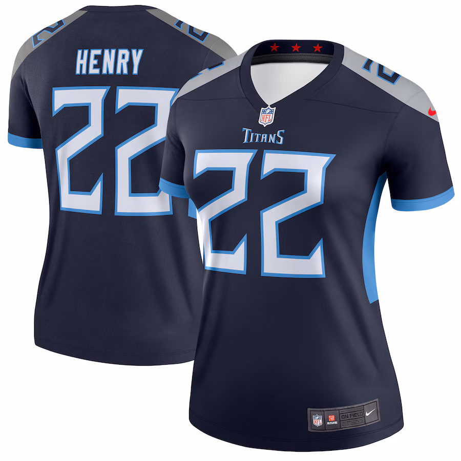 Women's Tennessee Titans Derrick Henry Nike Navy New Legend Jersey - U-jersey