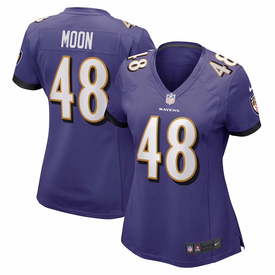 Women's Baltimore Ravens Jeremiah Moon Nike Purple Game Player Jersey - U-jersey