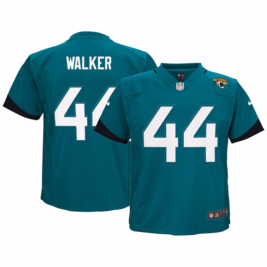 Toddler Jacksonville Jaguars Travon Walker Nike Teal Game Jersey - U-jersey