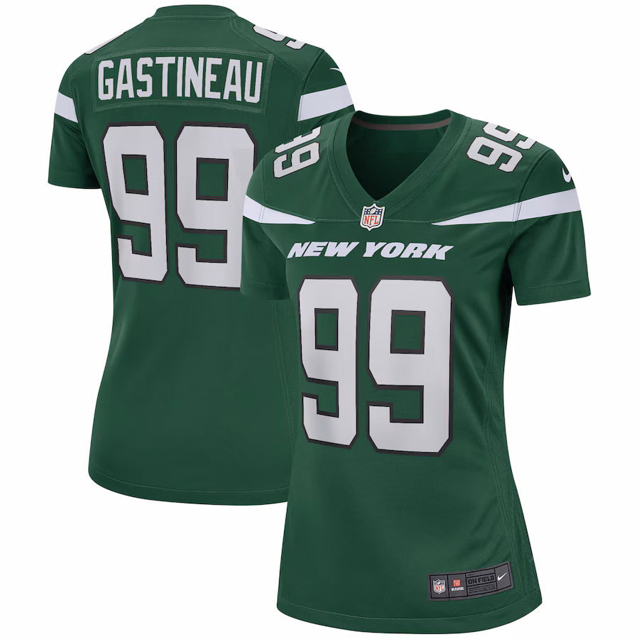 Women's New York Jets Mark Gastineau Nike Gotham Green Game Retired Player Jersey - U-jersey