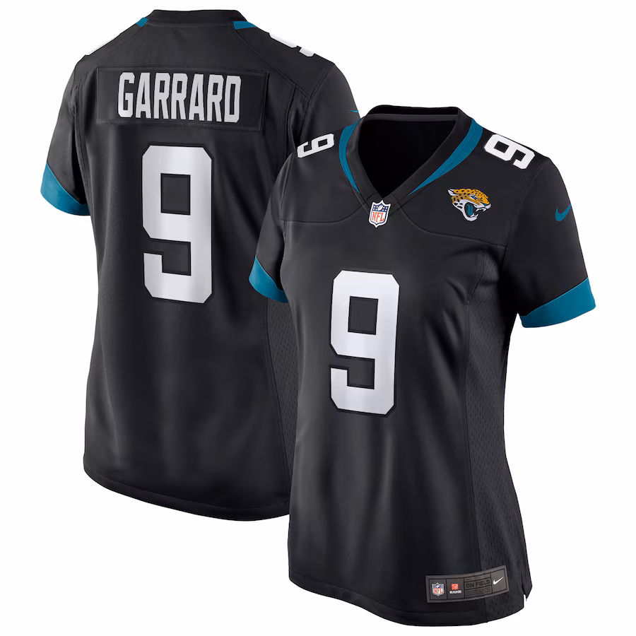 Women's Jacksonville Jaguars David Garrard Nike Black Game Retired Player Jersey - U-jersey