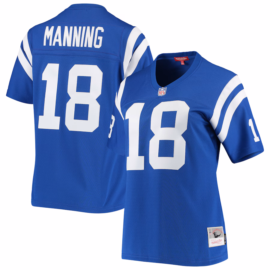 Women's Indianapolis Colts Peyton Manning Mitchell & Ness Royal 1998 Legacy Replica Jersey - U-jersey
